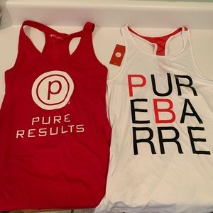 Lot of 2 Medium Pure Barre Tank Tops
